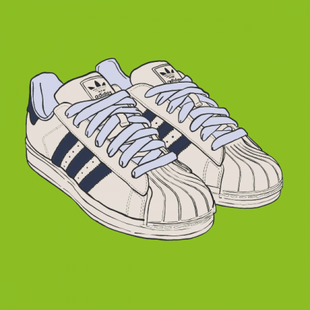 Adidas, Sneakers, Run DMC, Illustration, Illustratie